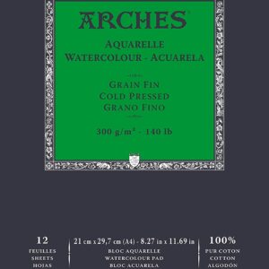 Carnet création 100% coton Arches A4 12 feuilles