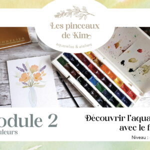 image présentation découverte de l'aquarelle avec le floral - module 2