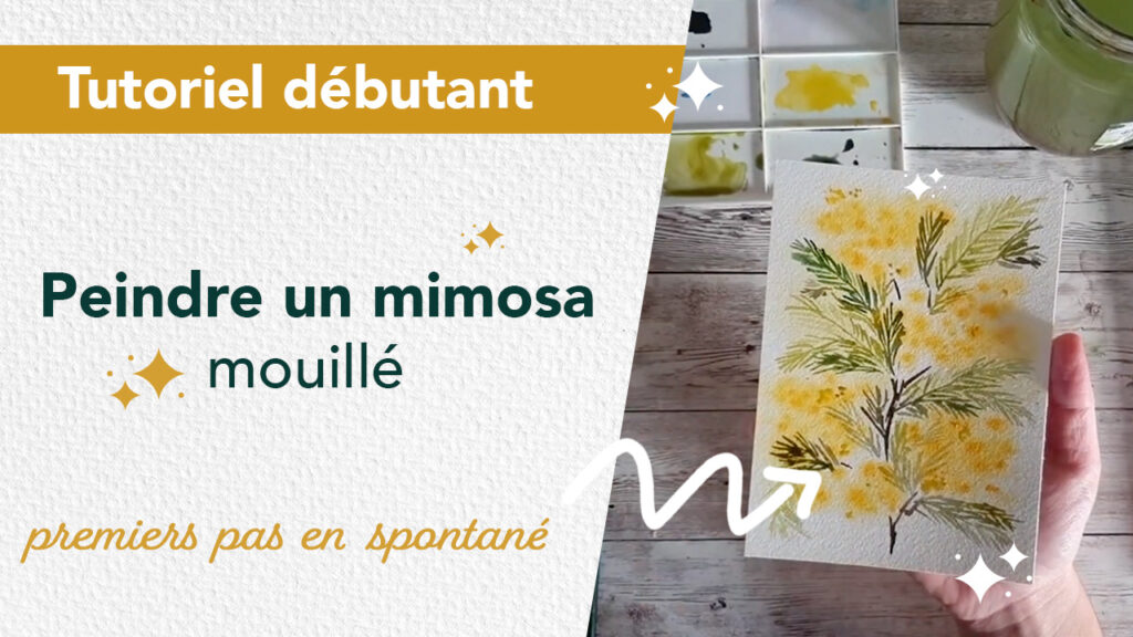 miniature pour la vidéo sur la création de mimosas a l'aquarelle