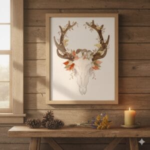 Illustration aquarelle : Silence des bois